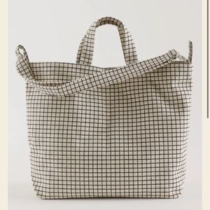 Baggu Horizontal Duck Bag Natural Grid